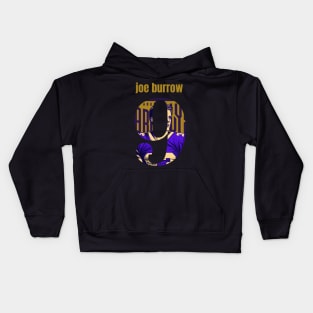 joe burrow cute graphic design Kids Hoodie